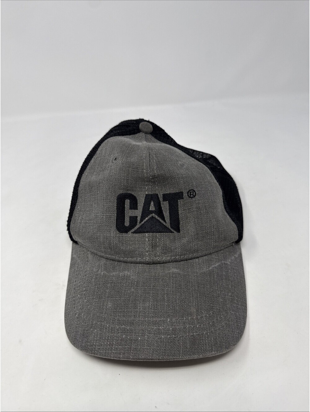 Caterpillar Cat Equipment Twill / Mesh Hat Cap - Charcoal
